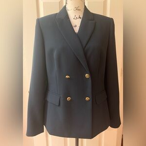Dressbarn Black Double Button Suit Jacket